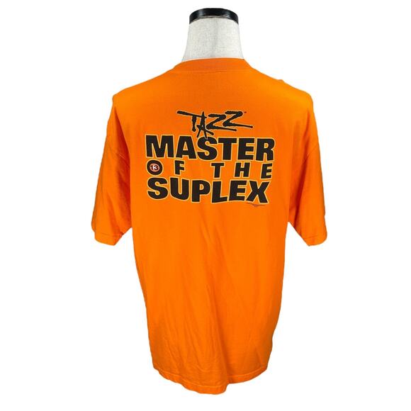 Vintage Taz Tazz Master of the Suplex T-Shirt Men’s XL Orange WWF Wrestling 2000 - Picture 2 of 10
